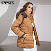 Veste courte matelassée tendance pour femme avec capuche, manches amovibles, détails zippés, deux pièces, chaude, respirante et coupe-vent