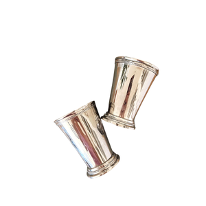 Copas Clásicas Plateadas para Mint Julep, Artículos de Bar de Latón para Cócteles, Bodas y Eventos, Directo de Fábrica, Ecológicos - Product Image 1