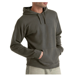 Men's Winter Hoodie Sweatshirt Breathable 100% Cotton Eco-Friendly Loose Fit 480g Long Sleeve Pullover Pocket <b>Design</b> Custom Logo - Product Image 4