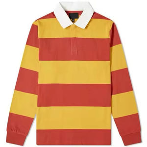 Camiseta Polo de Manga Larga para Hombre, Corte Ajustado, Diseño Básico, Algodón, Estilo Casual, a la Moda - Product Image 3