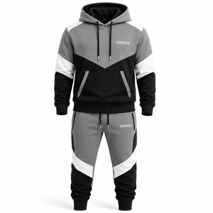 Ensemble de survêtement coupe-vent respirant personnalisé deux pièces avec veste zippée et pantalon en molleton pour homme – Collection Été 2026 - Product Image 3