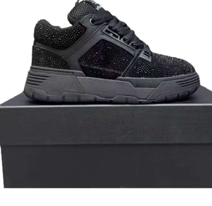 Zapatillas de Plataforma con Pedrería de Colores Mezclados para Hombre, Calzado Casual de Diseño Moderno con Parte Superior de Malla Sintética para Verano/Invierno - Product Image 1