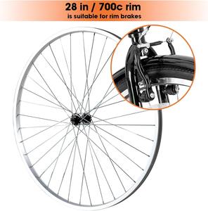 Jeu de roues de vélo de montagne en alliage d'aluminium, frein à disque, jantes avant/arrière, axe à visser, pneus tubulaires, roues de remplacement durables pour vélo - Product Image 3