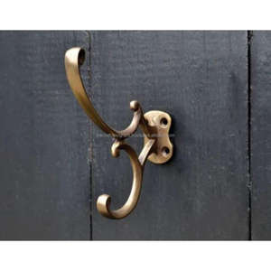 Crochets muraux de style rétro, articles de quincaillerie, accessoires pour la maison, crochets à manteaux en laiton, résistance à la rouille, dernier design - Product Image 1