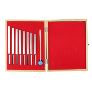 ชุดส้อมเสียงสำหรับตรวจระบบประสาท 3 ชิ้น ทำจากอลูมิเนียมอัลลอยด์ สีเงิน พร้อมค้อนเคาะ สำหรับการวินิจฉัยทางคลินิก - Product Image 1