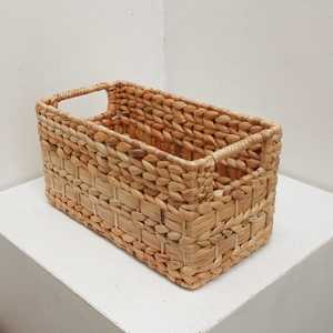KIARA M Natural Water Hyacinth <b>Storage</b> <b>Basket</b> Handmade Woven Organizer Eco Friendly Wholesale Supplier - Product Image 4