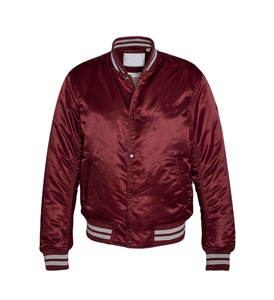 แจ็คเก็ตบอมเบอร์พิมพ์ลายฤดูหนาวคุณภาพสูงขายส่งสำหรับผู้ชาย แจ็คเก็ตเบสบอลผ้าซาตินระบายอากาศได้ดี รับผลิตแบรนด์ส่วนตัว - Product Image 4