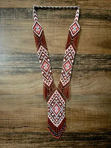 Collar Artesanal Único de Náhuatl, Estilo Boho con Cuentas de Semillas y Espíritu de Ember, Ideal para Bodas y Aniversarios - Product Image 3