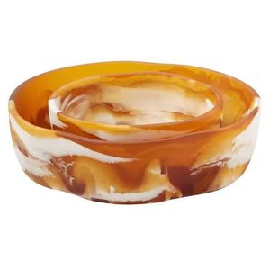 Tazón de Resina Epoxi Hecho a Mano para Frutas y Bocadillos – Tazones de Resina Premium con Diseño de Olas Oceánicas para Mesa de Comedor - Product Image 2