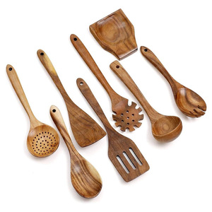 Best selling <b>kitchen</b> <b>accessories</b> cooking spatula made of wood non-stick cookware wooden spatulas - Product Image 1