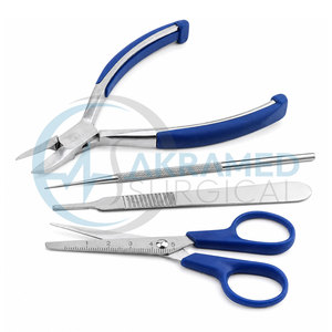 Juego de Podología Susol Premium de 4 Piezas, Instrumentos de Higiene para Pies de Acero Inoxidable, Certificado CE, Kit Quirúrgico Reutilizable - Product Image 2