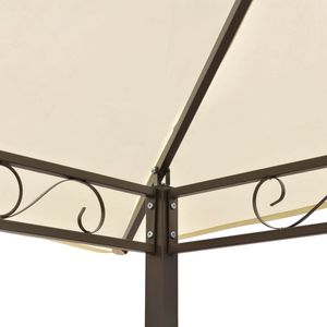 Pabellón o Pérgola de Jardín de Poliéster Blanco Resistente de 98.4x59.1x94.5 Pulgadas - Product Image 4