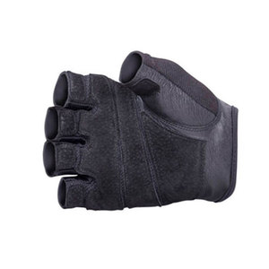 Gants de musculation en cuir demi-doigts avec protection antidérapante de la paume et sangle de poignet réglable pour l'entraînement en salle de sport - Product Image 6