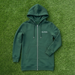 <b>Women</b> Winter Dark Green Knitted Zip up <b>Hoodie</b> Fleece Sweatshirt <b>Longline</b> Hooded Jacket Kangaroo Pocket Front Casual Streetwear - Product Image 6