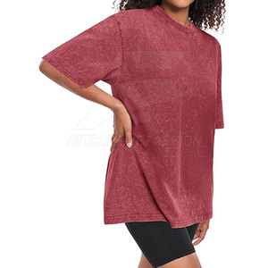 Camiseta de Mujer con Logotipo Personalizado a Precio Razonable, Camiseta de Mujer con Lavado Ácido, Tela Suave, Prenda Informal Duradera - Product Image 3