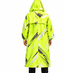 Veste de pluie d'extérieur avec fermeture à boutons-pression, usage quotidien, résistante au vent, service OEM ODM, vêtements de pluie personnalisés, coupe unisexe, entretien facile - Product Image 3