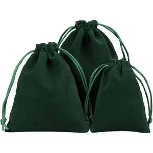 2025 50 PCS 4x6 Inches Velvet Craft Drawstring Jewelry Pouches Screen Printed Gift <b>Bags</b> for Weddings <b>Parties</b> Festivals - Product Image 1