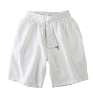 Pantalones Cortos Bermuda de Algodón Blancos para Hombre, Casuales, con Cordón en la Cintura, Estampados, Transpirables, de Verano, ODM, Impresión Digital - Product Image 1