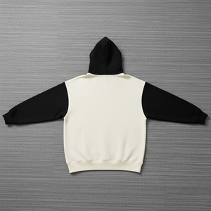 Vente en gros : Sweats à capuche pour hommes, hiver, 100% coton molletonné, coupe oversize, grammage lourd, brodés, bicolores, effet délavé - Product Image 6
