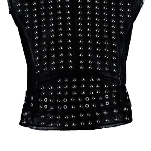 Chalecos Clásicos de Cuero Genuino para Hombre, 100% Piel de Vacuno, Chaqueta sin Mangas para Motociclistas, Corte Ajustado, Casual, Impermeable, Primavera - Product Image 6