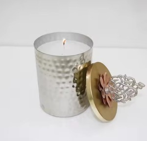Premium Gold Finish Metal <b>Candle</b> Jar for Elegant <b>Tea</b> Light <b>Candle</b> and Home Decoration - Product Image 2