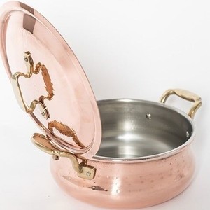 High Quality Copper Cooking Pan with Lid Multipurpose Saucepan for Home Kitchen Hotel Home Kitchen Restaurant Use Durable - Product Image 5