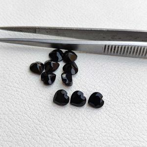 3/4/5/6/7/8/9/10mm espinela negra Natural facetada corte de corazón venta al por mayor piedras preciosas sueltas para la fabricación de joyas productos calientes hechos a mano 2025 - Product Image 3