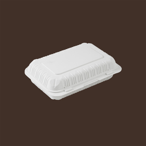 Contenedor tipo clamshell de 9 pulgadas con bisagras y relleno mineral, con doble lengüeta frontal ventilada - Product Image 2