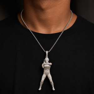 Pendentif personnalisé Iced Out avec personnage d'anime, deux tons, en moissanite, bijoux hip-hop - Product Image 5