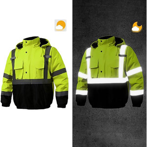 Safety <b>Jacket</b> Construction Reflective Clothes Safety Reflective High Visibility Work Wear Safety <b>Worker</b> <b>Jacket</b> - Product Image 6