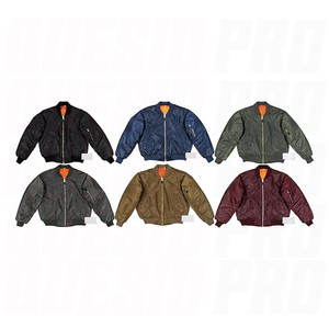 Blouson aviateur réversible pour pilotes de chasse, manteau tactique décontracté et isolé, veste d'extérieur chaude d'hiver style aviation pour hommes - Product Image 6