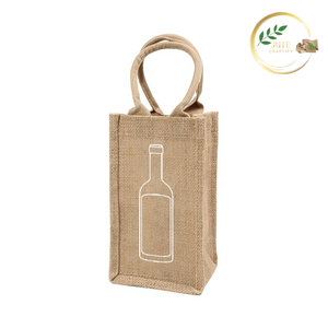 Sac à bouteille d'eau multifonctionnel en jute fait main pour les aventures en plein air et les voyages - Product Image 3