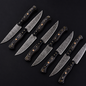 UA Supplies Hot Selling Trendiness Handmade Full Tang Damascus Steel Paring <b>Knives</b> 4-5.9in Ambidextrous Brushed Finish Kitchen - Product Image 3