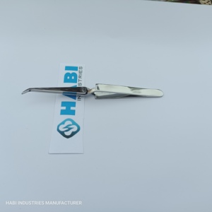 แหนบถอนขนคิ้วสแตนเลสทรงเฉียงคุณภาพสูงจาก HABI INDUSTRIES เครื่องมือกำจัดขนระดับมืออาชีพ น้ำหนักเบา - Product Image 2