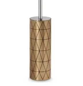 Matte Silver Stainless Steel <b>Floor</b> Standing Toilet <b>Brush</b> Holder Set Minimalist Modern Bathroom Deep Cleaning Tool Durable - Product Image 3