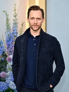 เสื้อแจ็คเก็ตหนังแท้ Tom Hiddleston รุ่น Upfronts ป้องกันลม ดีไซน์รักษ์โลก สไตล์สตรีทแวร์ หนังแท้ 100% ลายเรียบ หนาปานกลาง - Product Image 1