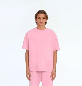 T-shirt Homme Vintage Personnalisé Coupe Classique en Coton Épais Délavé à l'Acide, Grammage Lourd, Tricoté sur le Devant, Vente en Gros, Style Urbain - Product Image 4