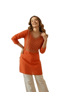 ชุดคุर्ติปักลายทันสมัยสำหรับผู้หญิง - แห้งเร็ว ใส่สบาย เหมาะสำหรับใส่ทำงานและออกงานปาร์ตี้ - Product Image 4