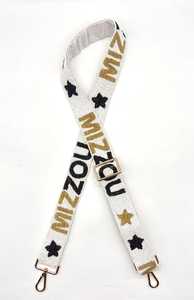 Mizzou Beaded Purse Strap Party Style Final Sale White Customizable Bag Strap for Clear Stadium Bags Game Day Gift <b>Camera</b> Strap - Product Image 4