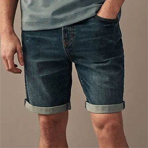 Derniers modèles de shorts en jean pour hommes, logos/couleurs personnalisés, respirants, confortables, qualité supérieure, tendance, shorts en jean pour hommes - Product Image 1