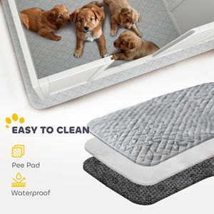 Caja de Parto para Perros Medianos y Pequeños de 77 x 38 x 19 Pulgadas con Almohadilla Impermeable y Puerta Ajustable, Casas y Muebles para Mascotas - Product Image 6