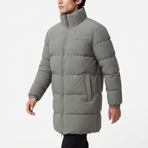 High Quality Men's Long Waterproof Puffer Jacket Adjustable Warm Winter <b>Coat</b> Soft <b>Lightweight</b> Outdoor Wholesale - Product Image 3