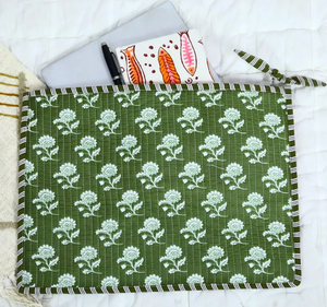 Handmade Quilted Cotton <b>Laptop</b> Sleeve Zipper Closure Padded Protection Women Design Eco-Friendly Daily Use Lightweight <b>Laptops</b> - Product Image 6