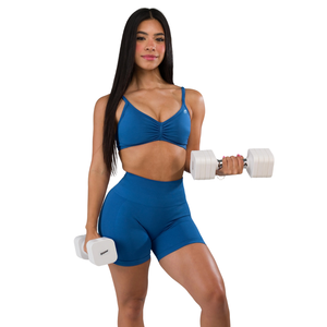 Sujetador Deportivo Sin Costuras Palace Blue para Mujer, con Soporte Elástico, para Yoga, Gimnasio, Fitness, Ejercicio, Ropa Deportiva, Top Corto - Product Image 3