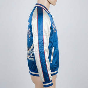 Chaqueta Sukajan Clásica para Hombre de Fabric Studio, Estilo Bordado, Transpirable, Ecológica, Acabado Satinado Suave, Ligera - Product Image 5