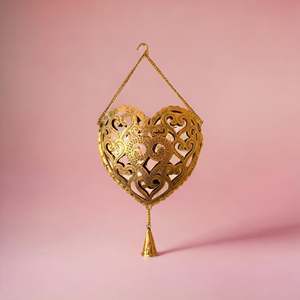 Soporte de vela de metal en forma de corazón accesorio de decoración del hogar - Product Image 5