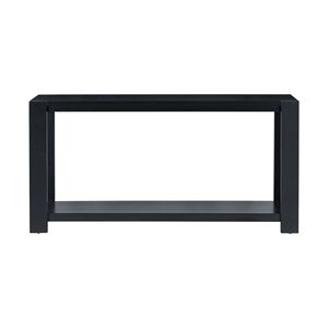 Minimalist Console <b>Table</b> with Bottom Shelf and Four Legs Distinctive Features for Entryway Hallway Living Room - Product Image 3