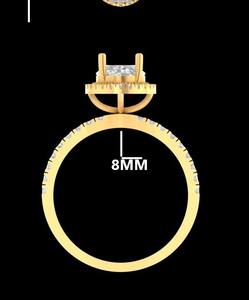 Elegante anillo de diamante cultivado en laboratorio de oro de 14 quilates IGI certificado corte ovalado 1,40 quilates chapado en oro moderno diseño de lujo compromiso de mujer - Product Image 1