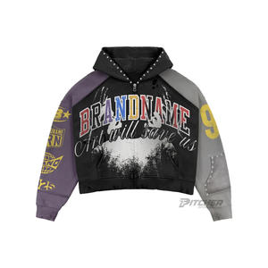 Sweat à capuche unisexe en coton épais, coupe ample, style streetwear, avec logo personnalisé imprimé numériquement et brodé - Collection Hiver - Product Image 1