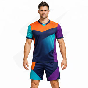 Uniformes de Fútbol Personalizados al Por Mayor, Conjuntos de Camisetas de Fútbol de Malla 100% Poliéster para Hombres, Mujeres y Niños, MOQ Bajo, Ropa Deportiva de Fábrica - Product Image 6